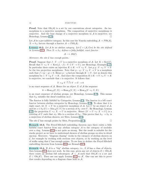 INJECTIVES Contents 1. Introduction 1 2. Modules ... - Stacks Project