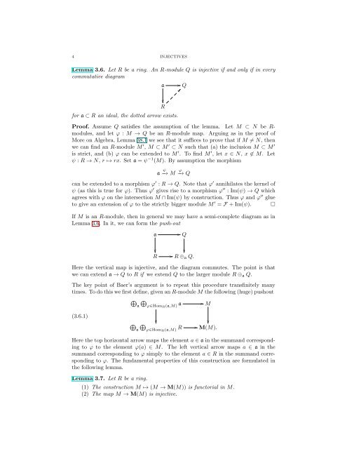 INJECTIVES Contents 1. Introduction 1 2. Modules ... - Stacks Project