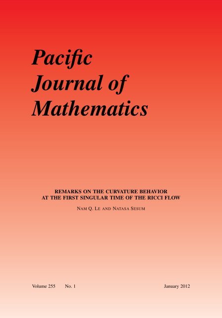 pdf file - Department of Mathematics - Columbia University