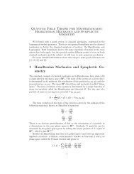 Hamiltonian Mechanics and Symplectic Geometry