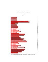 COMMUTATIVE ALGEBRA Contents 1. Introduction ... - Stacks Project