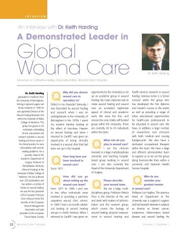 Interview: Dr. Keith Harding - Canadian Association of Wound Care