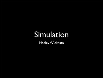 Simulation - Hadley Wickham