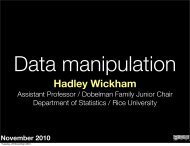 Download slides - Courses - Hadley Wickham