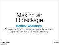 Download slides - Courses - Hadley Wickham