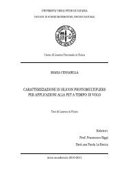 caratterizzazione di silicon photomultipliers per applicazioni alla pet ...