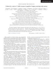 Evidence for a narrow N - Dipartimento di Fisica e Astronomia dell ...