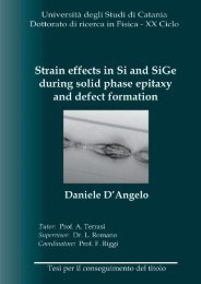 Strain effects in Si and SiGe during solid phase epitaxy ... - Matis - Cnr