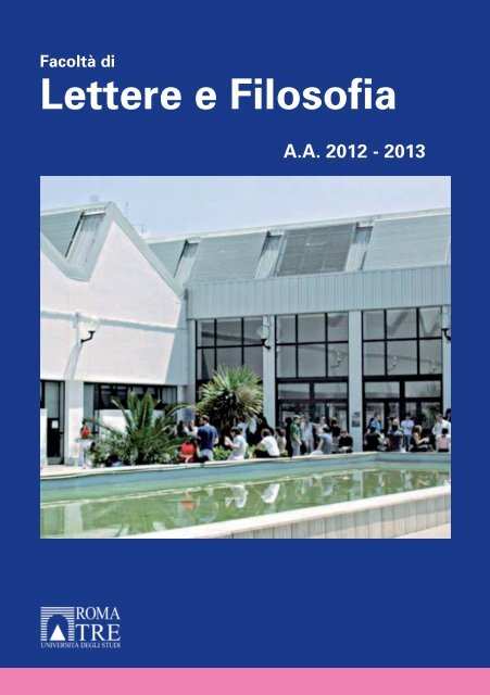 Lettere e Filosofia - Servizio di hosting - Università degli Studi Roma ...