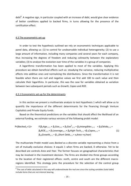 Determinants and effects of Venture Capital and Private Equity ...