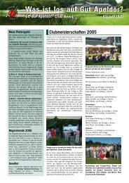 Clubmeisterschaften 2005 - Golf Club Gut Apeldoer