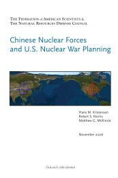 NRDC: Executive Summary, Chinese Nuclear Forces and U.S. ...