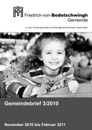 Gemeindebrief 3/2010 - Bodelschwingh-Kirche