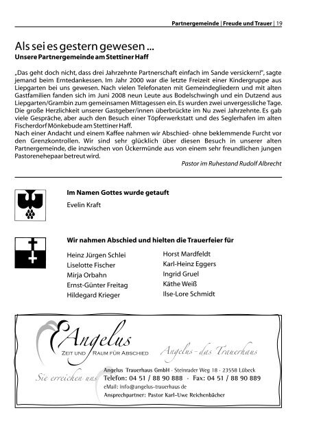 Gemeindebrief 1/2009 - Bodelschwingh-Kirche