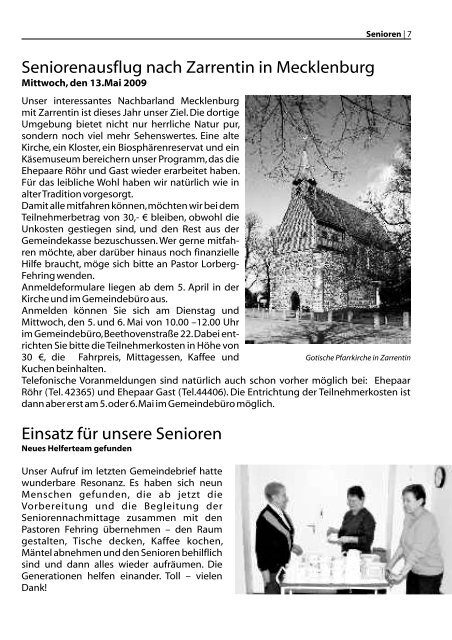 Gemeindebrief 1/2009 - Bodelschwingh-Kirche