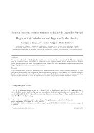 Hauteur des sous-schémas toriques et dualité de Legendre-Fenchel ...