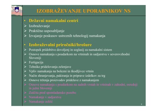 NAMAKANJE KMETIJSKIH ZEMLJIŠČ - Shrani.si