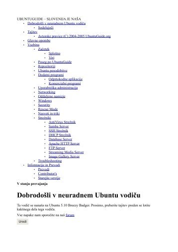 Dobrodošli v neuradnem Ubuntu vodiču - Shrani.si