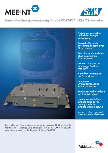 Innovative Energieversorgung für den CORADIA ... - Shrani.si