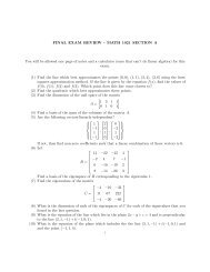 questions for the review