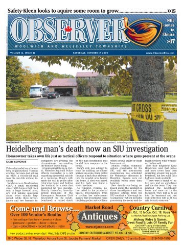 Heidelberg man's death now an SIU investigation - ObserverXtra