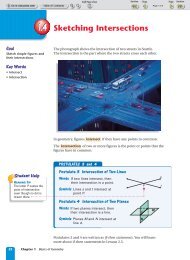 1.4 Sketching Intersections