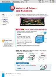 9.4 Volume of Prisms and Cylinders