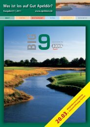 Ausgabe 01-2011 > hier - Golf Club Gut Apeldoer