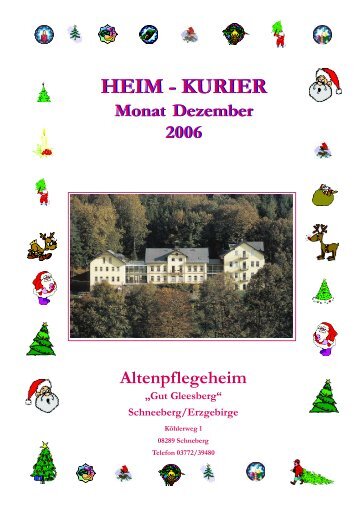 HEIM - KURIER HEIM - KURIER - Altenpflegeheim Gut gleesberg