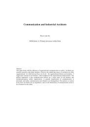 Communication and Industrial Accidents - SOM Research Reports