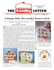 Sep Letter - We Love Lundby Club