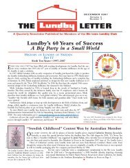 Dec Letter - We Love Lundby Club