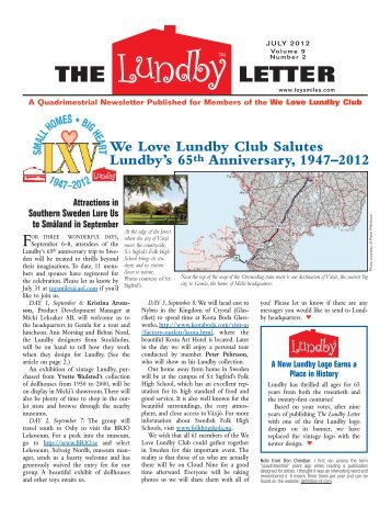 July 2012 - We Love Lundby Club