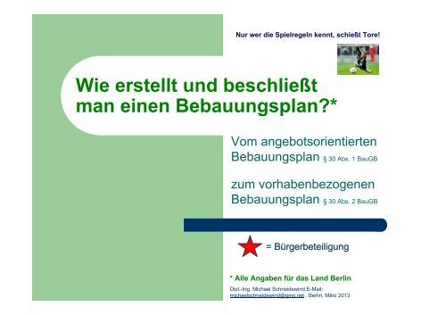 Wie mache ich einen Bebauungsplan? - Bürgerinitiative Zwischen ...