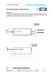 Dimensions - Sacher Lasertechnik Group