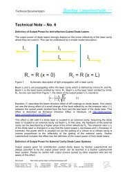 R = R - Sacher Lasertechnik Group