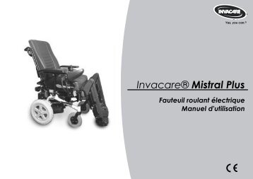 Invacare® Mistral Plus Fauteuil roulant électrique Manuel d'utilisation