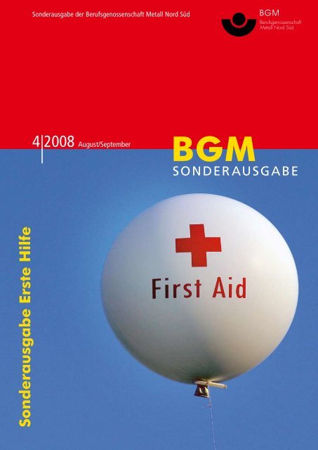 BG Metall Information: "Sonderausgabe Erste Hilfe" - DRK Stuttgart