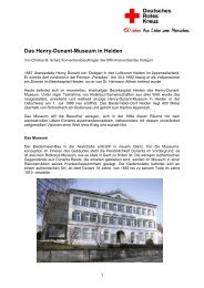 Das Henry-Dunant-Museum in Heiden - DRK Stuttgart