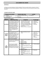 Les éléments de liaison prof