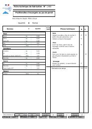 2489 Fiche technique de fabrication Part(s)