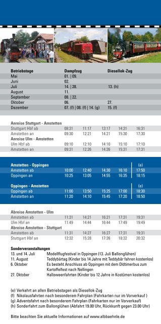 Jahresprospekt 2013 zum ausdrucken - Lokalbahn Amstetten ...