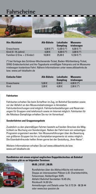 Jahresprospekt 2013 zum ausdrucken - Lokalbahn Amstetten ...