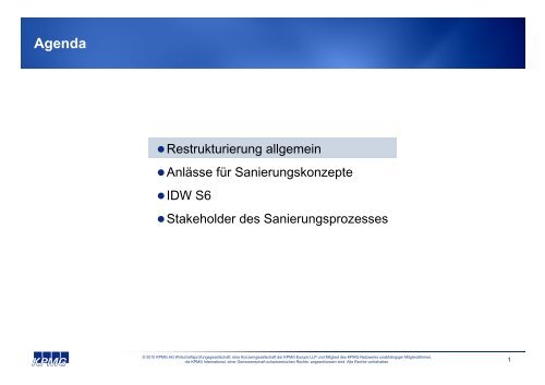 IDW S6 Der neue Standard für Sanierungskonzepte