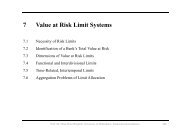 7 Value at Risk Limit Systems