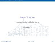 Basics of Credit Risk - Universität Hohenheim