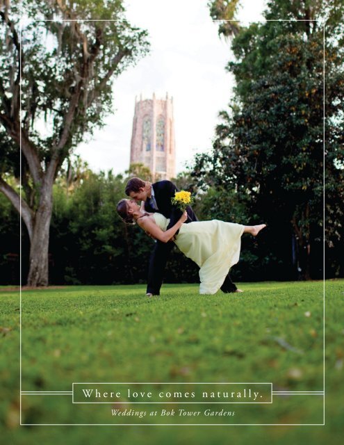 Wedding Guide Packages Bok Tower Gardens