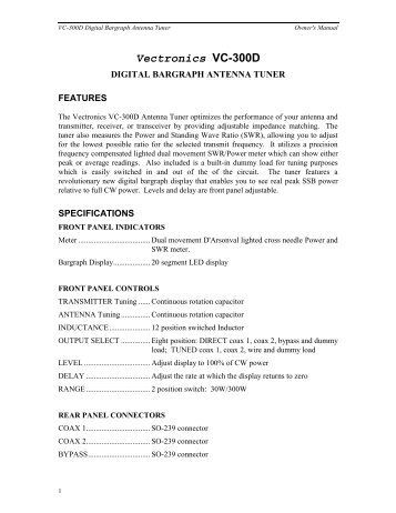 Digital Bargraph Antenna Tuner - R-One Trading Pte Ltd