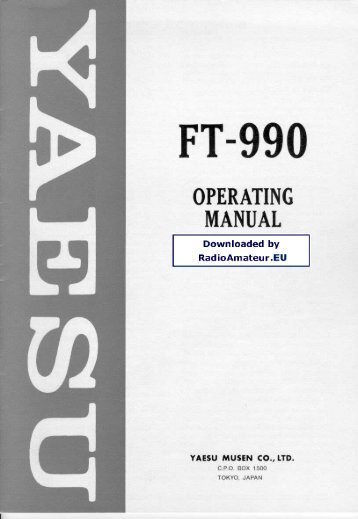 Yaesu FT-990 user manual