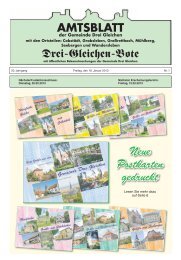 Neue Postkarten gedruckt - Gemeinde Drei Gleichen - Gemeinde ...